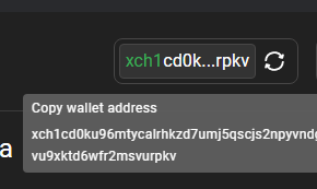 copy receiving address